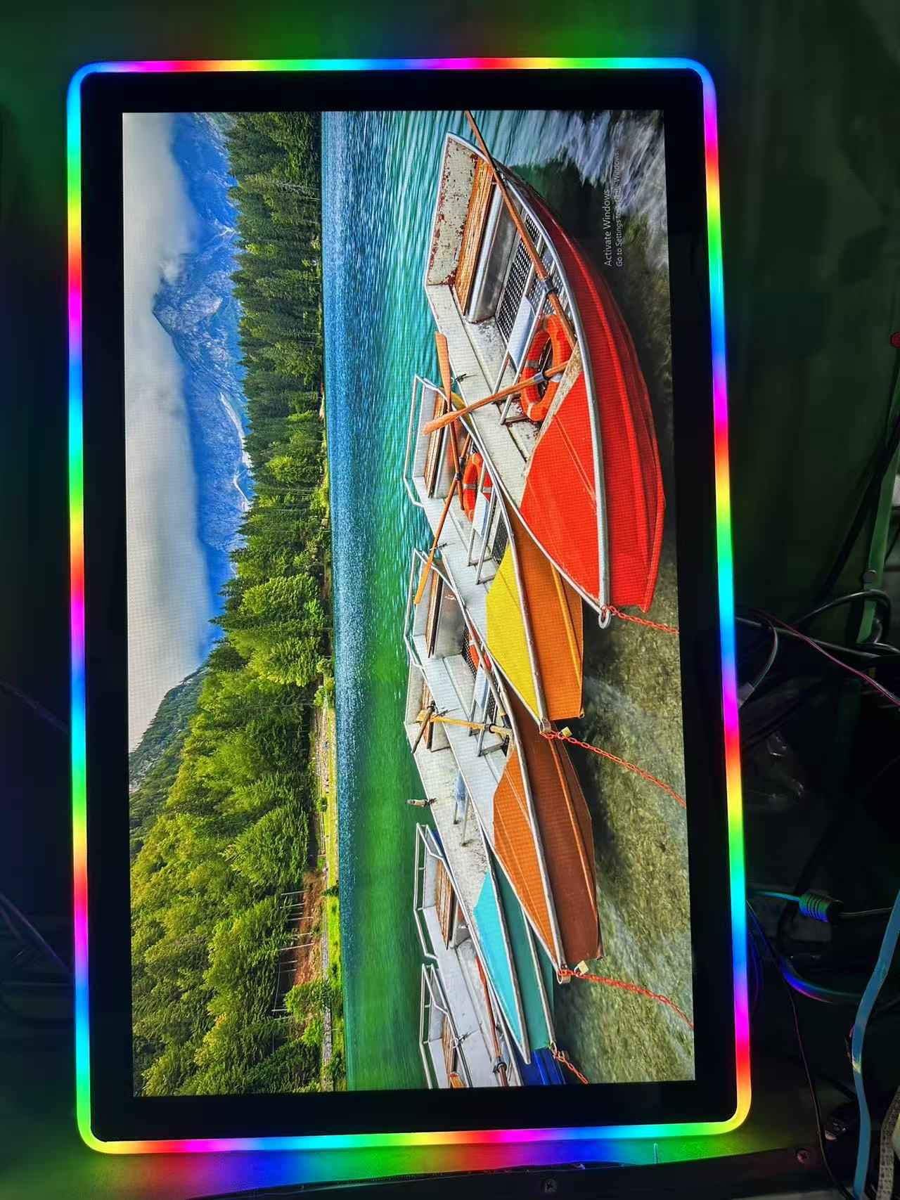 27 tuuman kapasitiivinen kosketusnäytön näytön näyttö RGB -LEDillä